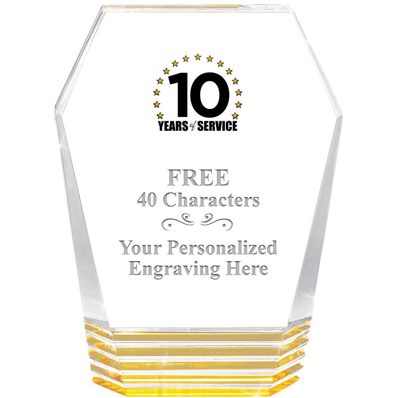 5" MONUMENT GOLD ROCKWELL ACRY