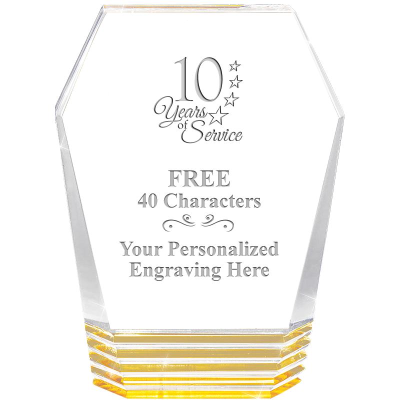 5" MONUMENT GOLD ROCKWELL ACRY