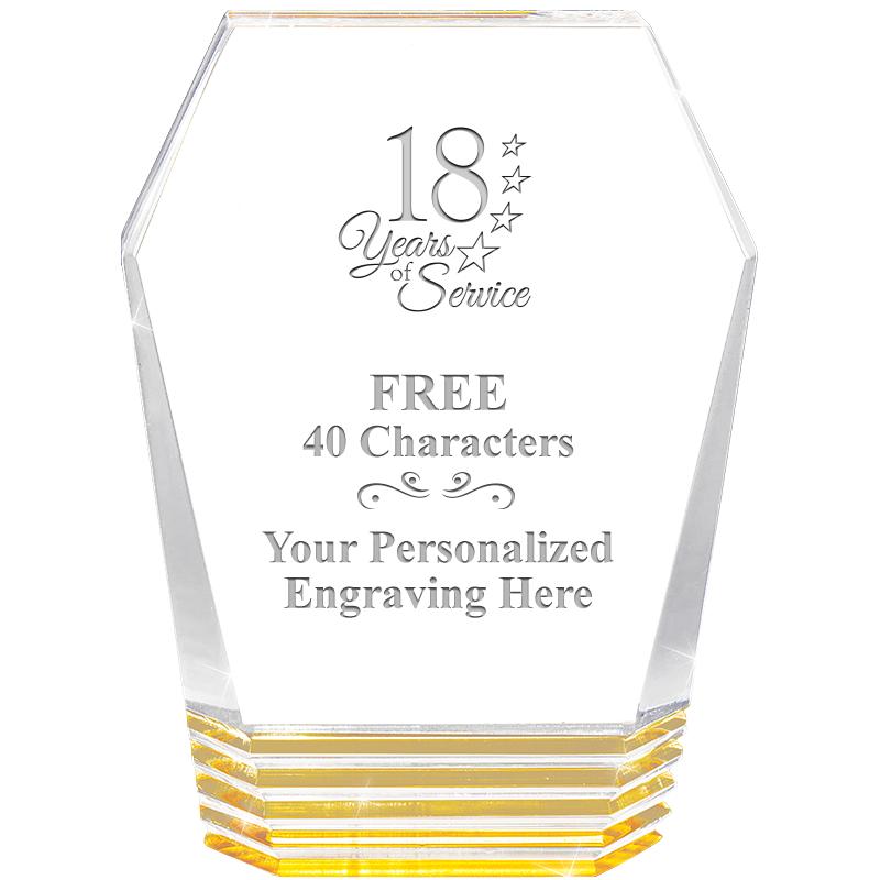 5" MONUMENT GOLD ROCKWELL ACRY