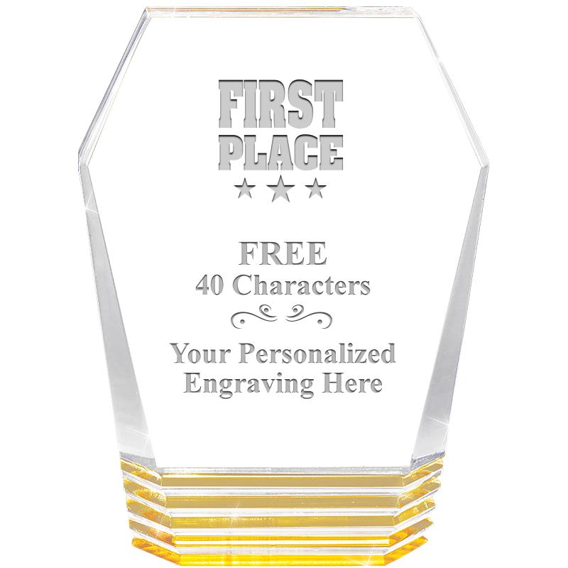 5" MONUMENT GOLD ROCKWELL ACRY