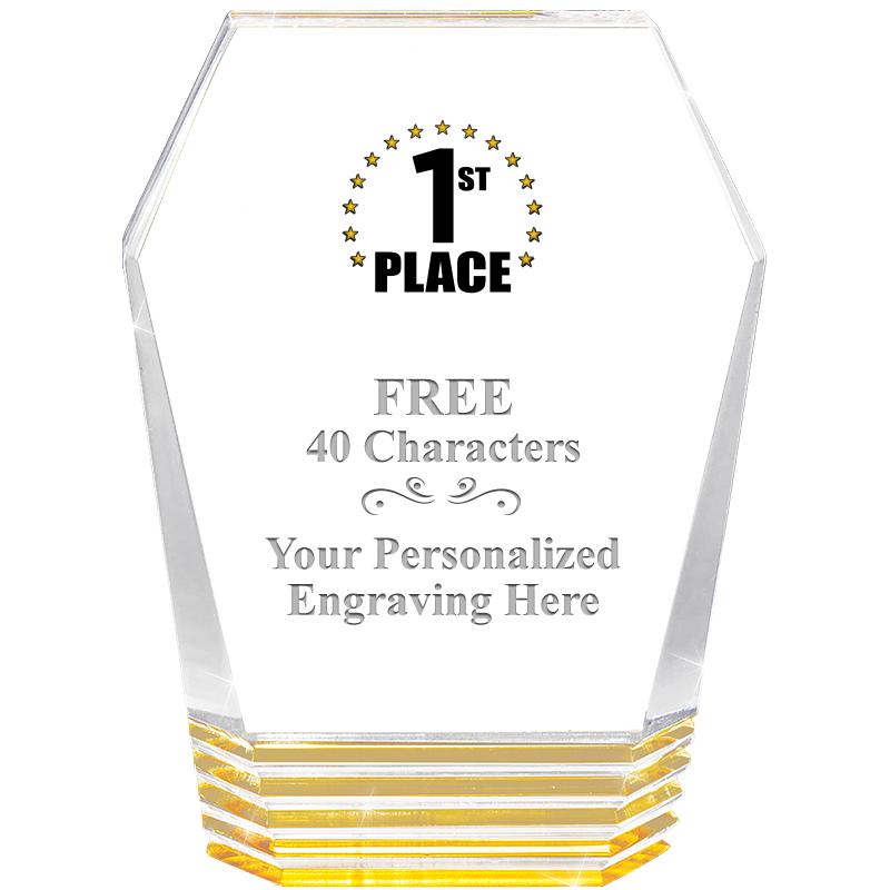 5" MONUMENT GOLD ROCKWELL ACRY