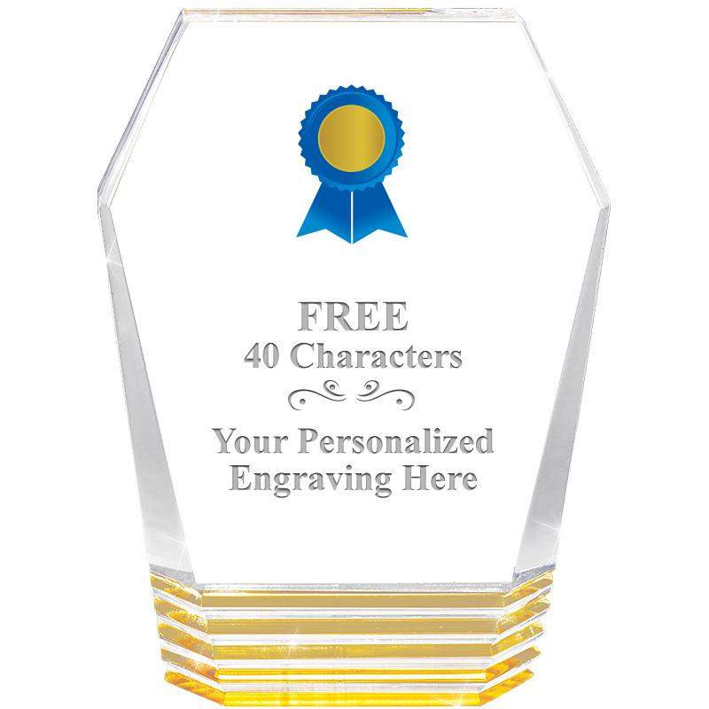 5" MONUMENT GOLD ROCKWELL ACRY