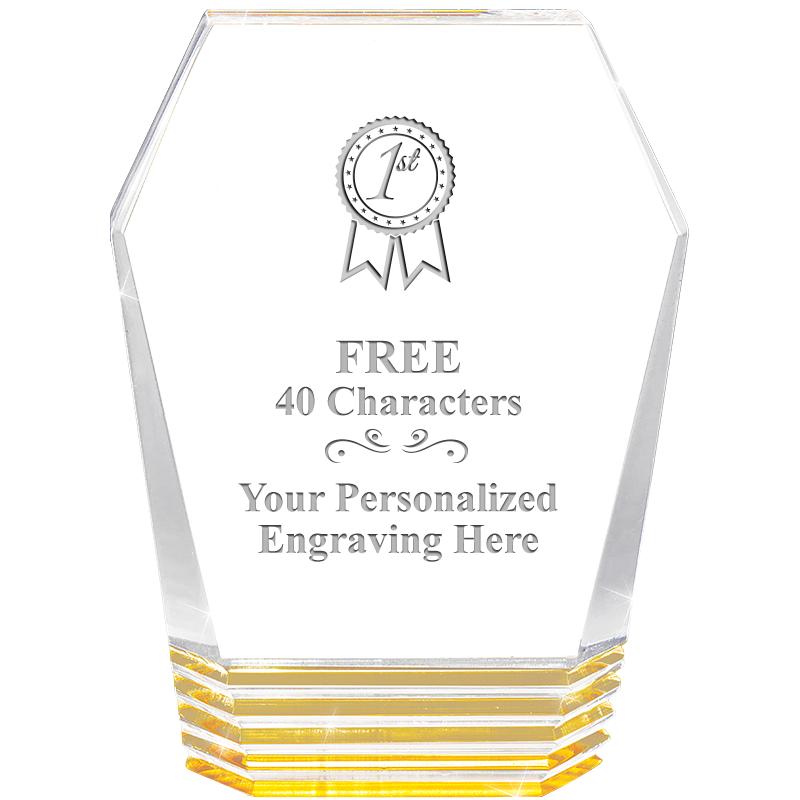 5" MONUMENT GOLD ROCKWELL ACRY