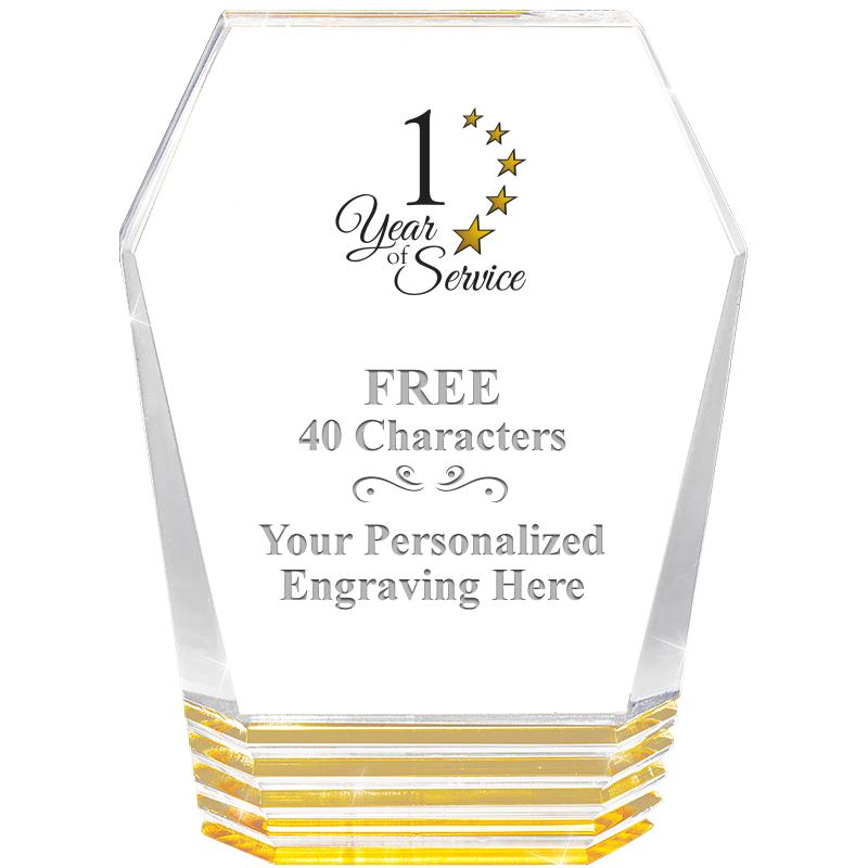 5" MONUMENT GOLD ROCKWELL ACRY