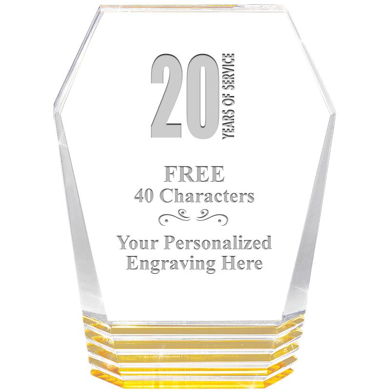 5" MONUMENT GOLD ROCKWELL ACRY