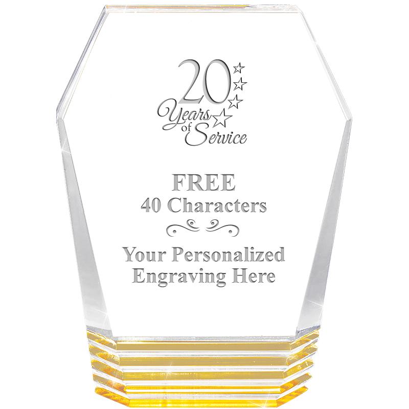 5" MONUMENT GOLD ROCKWELL ACRY