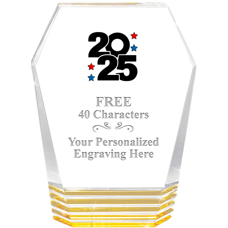 5" MONUMENT GOLD ROCKWELL ACRY