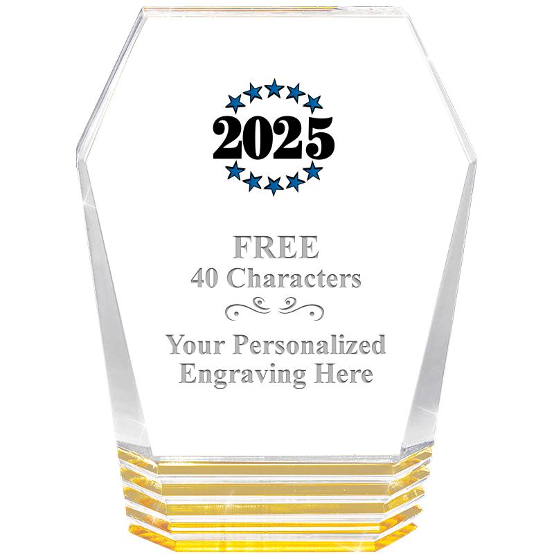 5" MONUMENT GOLD ROCKWELL ACRY