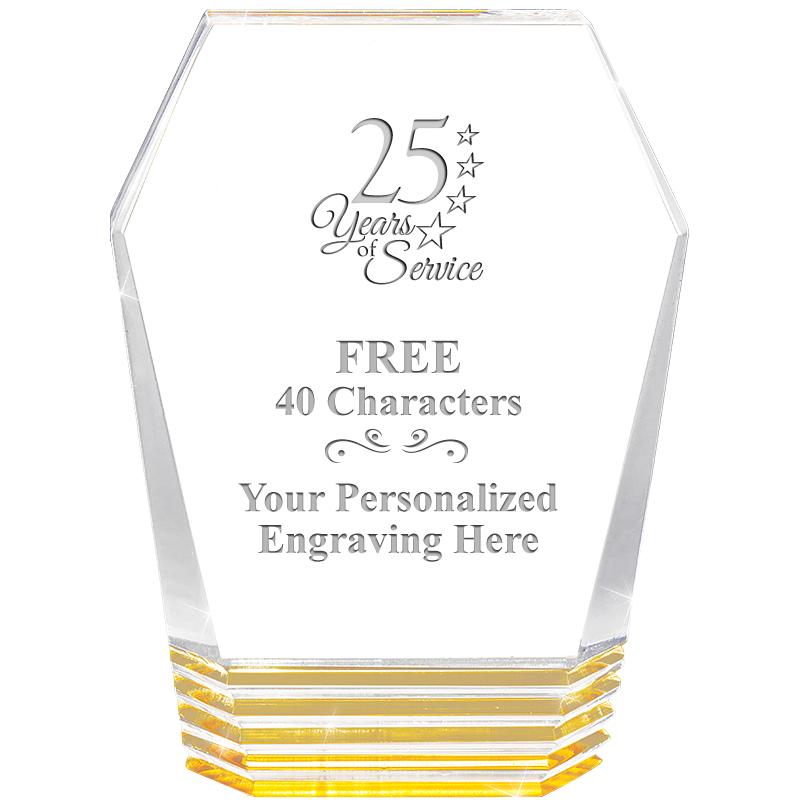 5" MONUMENT GOLD ROCKWELL ACRY