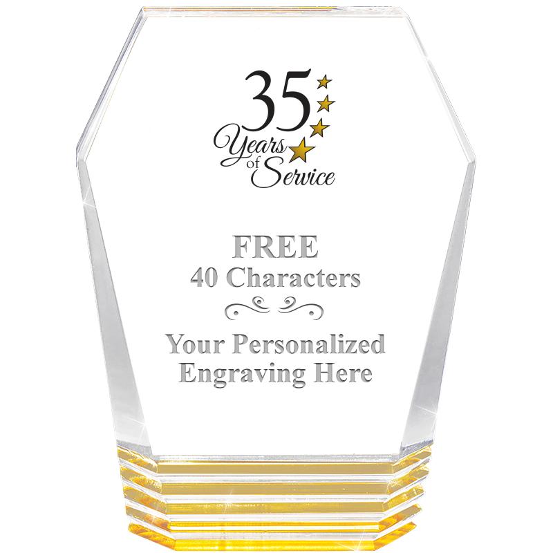 5" MONUMENT GOLD ROCKWELL ACRY