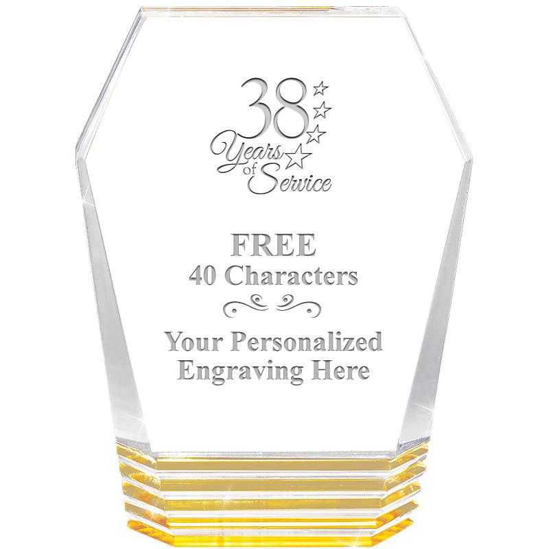 5" MONUMENT GOLD ROCKWELL ACRY