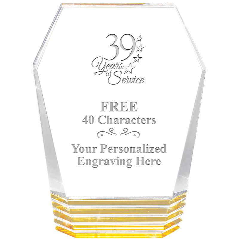 5" MONUMENT GOLD ROCKWELL ACRY