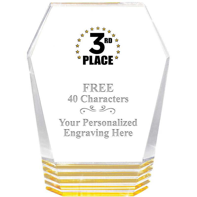 5" MONUMENT GOLD ROCKWELL ACRY