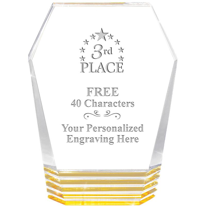 5" MONUMENT GOLD ROCKWELL ACRY