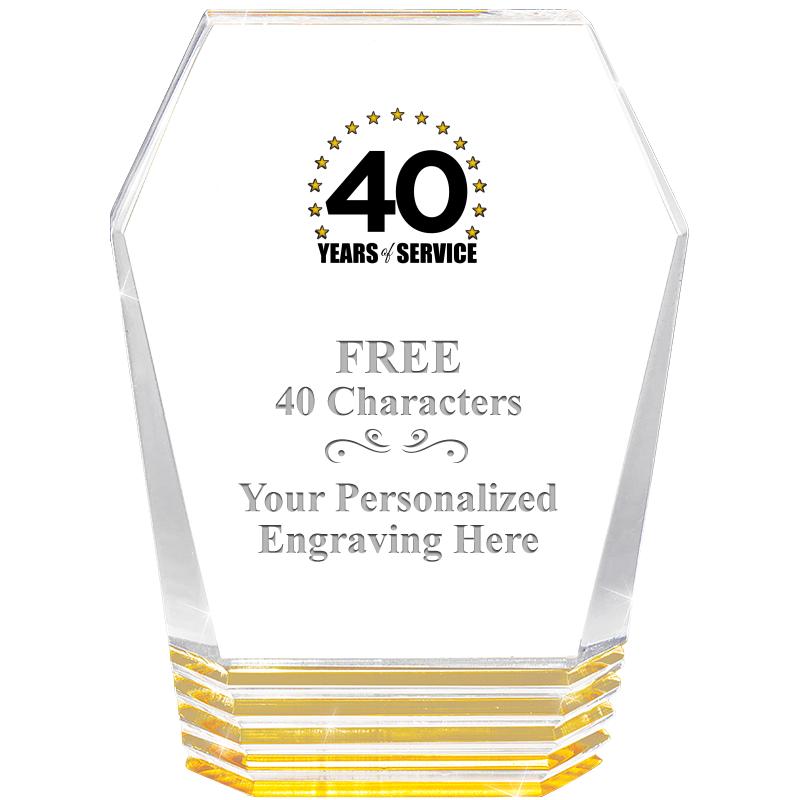 5" MONUMENT GOLD ROCKWELL ACRY