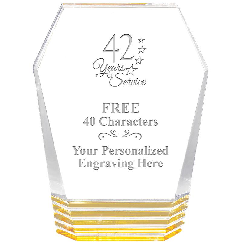 5" MONUMENT GOLD ROCKWELL ACRY