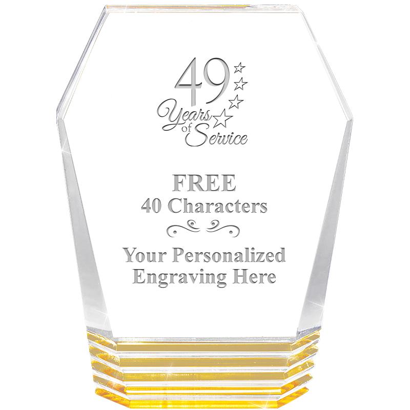 5" MONUMENT GOLD ROCKWELL ACRY