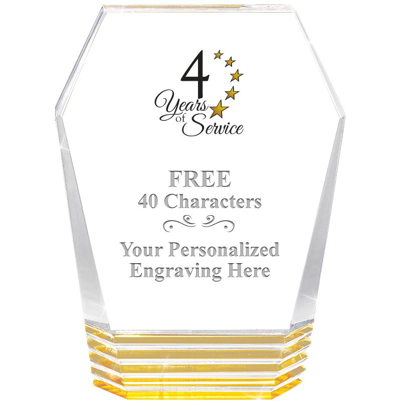 5" MONUMENT GOLD ROCKWELL ACRY