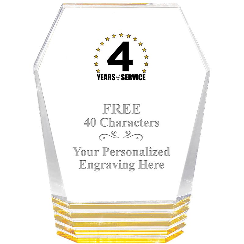 5" MONUMENT GOLD ROCKWELL ACRY