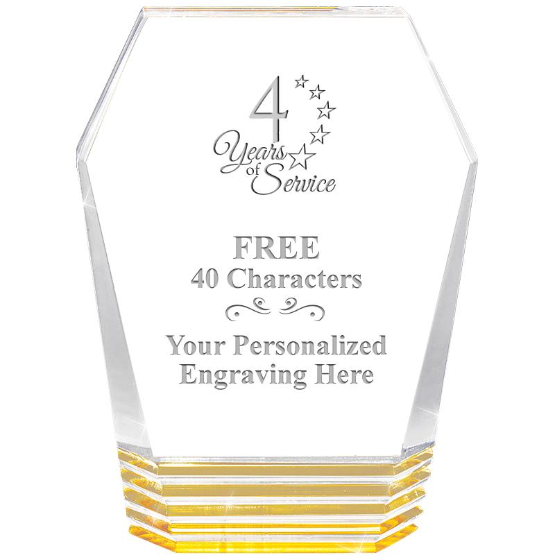 5" MONUMENT GOLD ROCKWELL ACRY