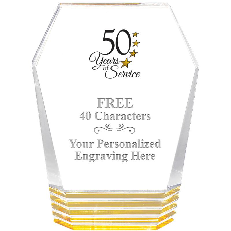 5" MONUMENT GOLD ROCKWELL ACRY