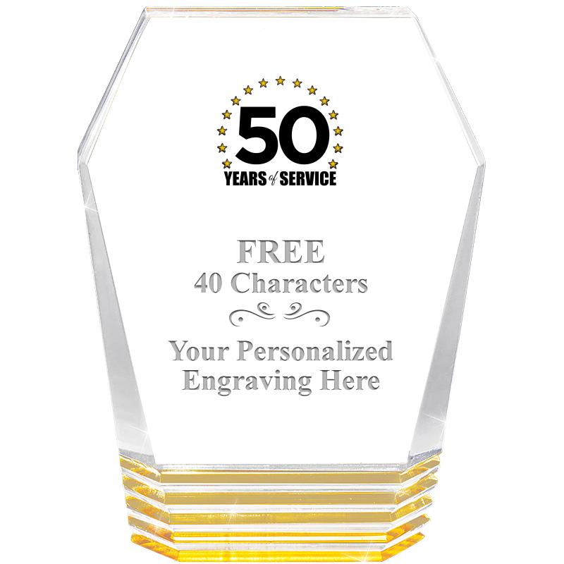 5" MONUMENT GOLD ROCKWELL ACRY