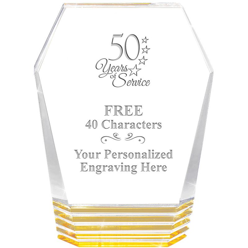 5" MONUMENT GOLD ROCKWELL ACRY