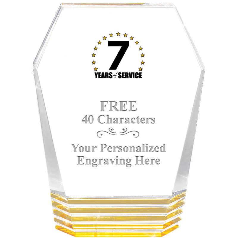 5" MONUMENT GOLD ROCKWELL ACRY