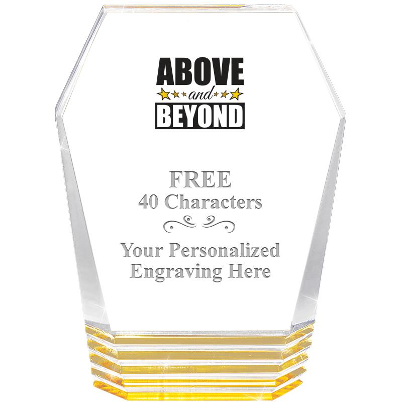 5" MONUMENT GOLD ROCKWELL ACRY