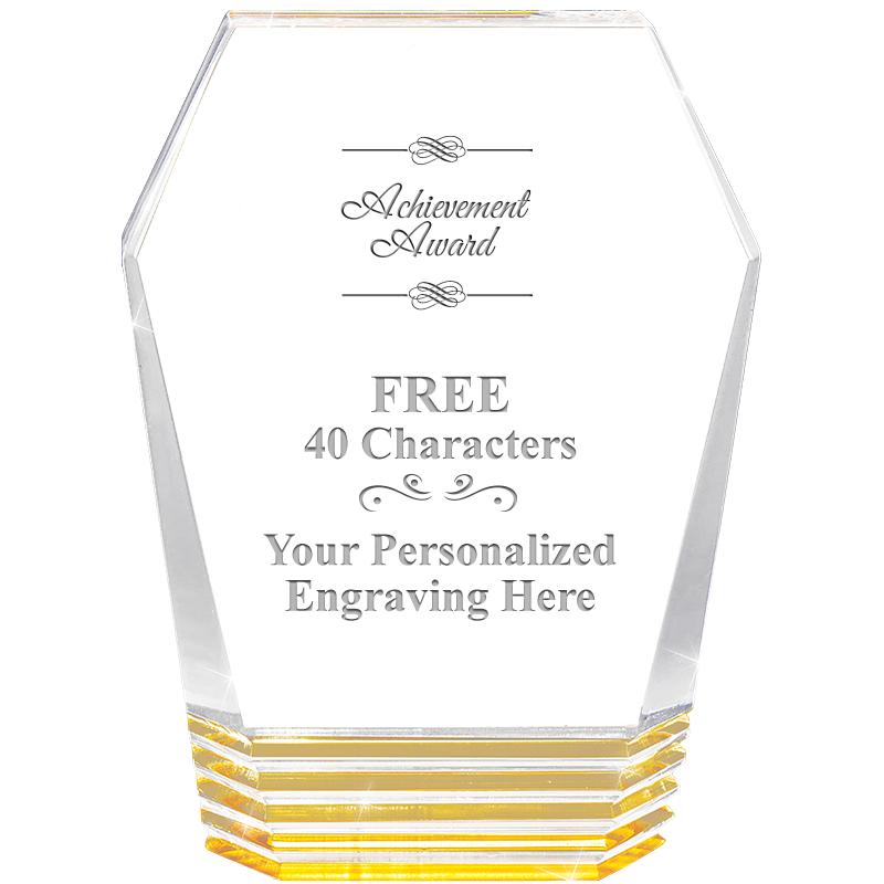 5" MONUMENT GOLD ROCKWELL ACRY