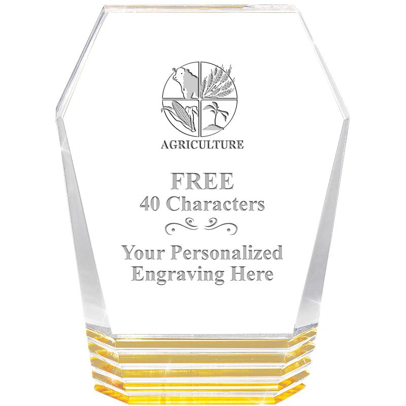 5" MONUMENT GOLD ROCKWELL ACRY