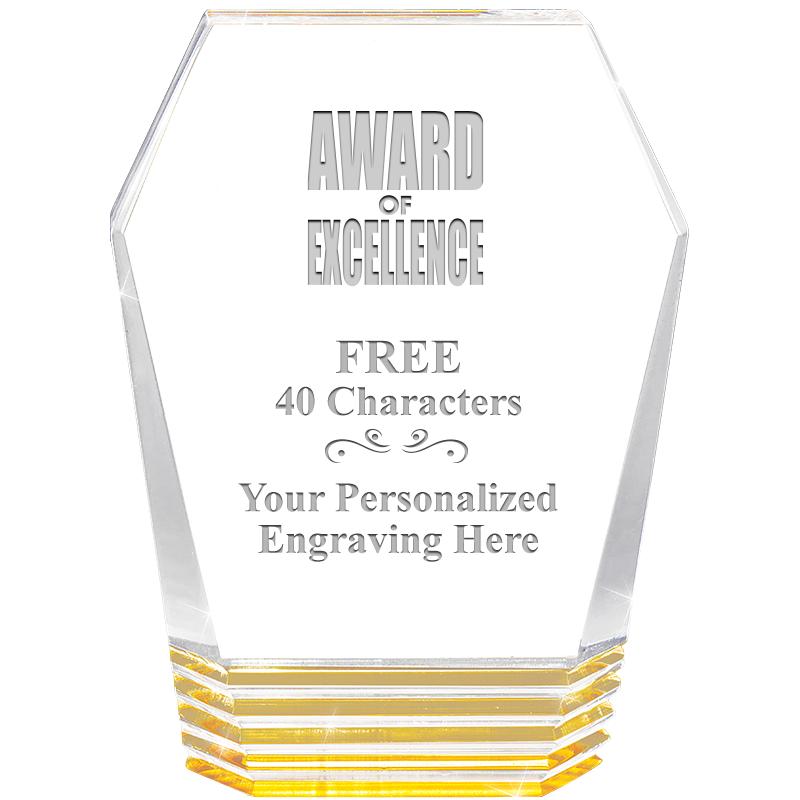 5" MONUMENT GOLD ROCKWELL ACRY