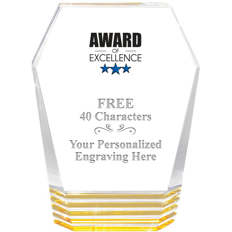 5" MONUMENT GOLD ROCKWELL ACRY