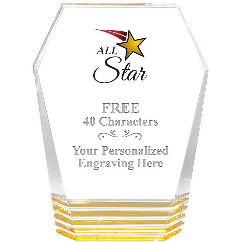 5" MONUMENT GOLD ROCKWELL ACRY