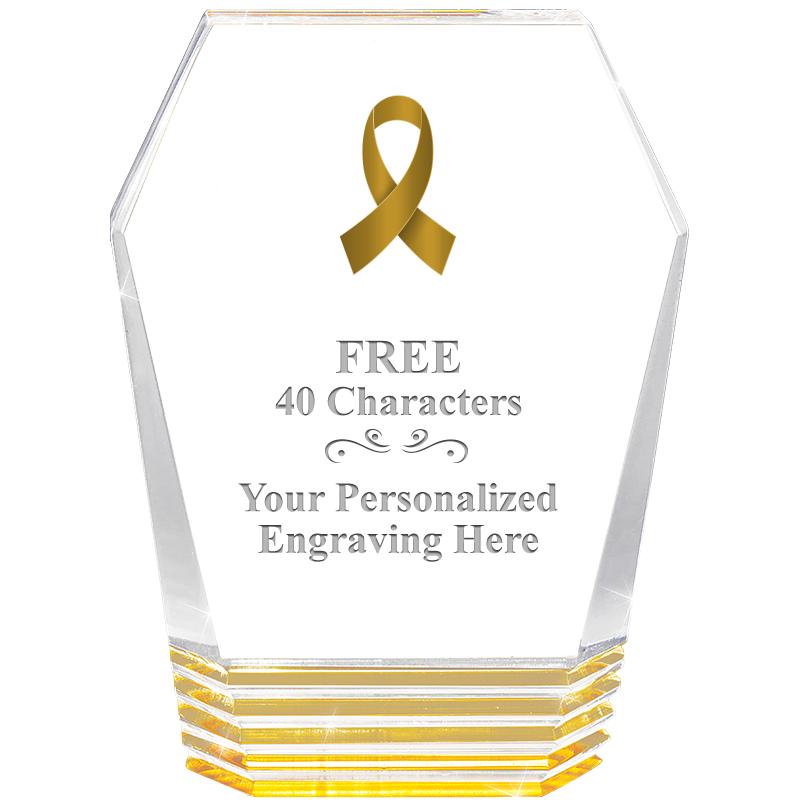 5" MONUMENT GOLD ROCKWELL ACRY