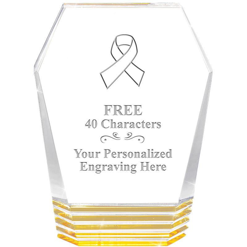 5" MONUMENT GOLD ROCKWELL ACRY