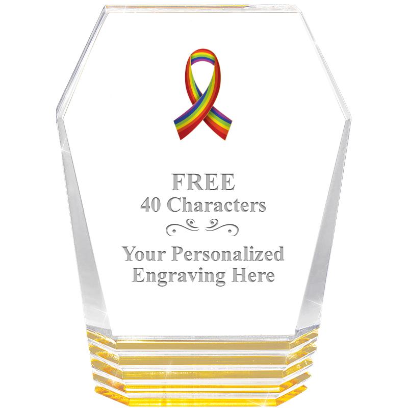 5" MONUMENT GOLD ROCKWELL ACRY