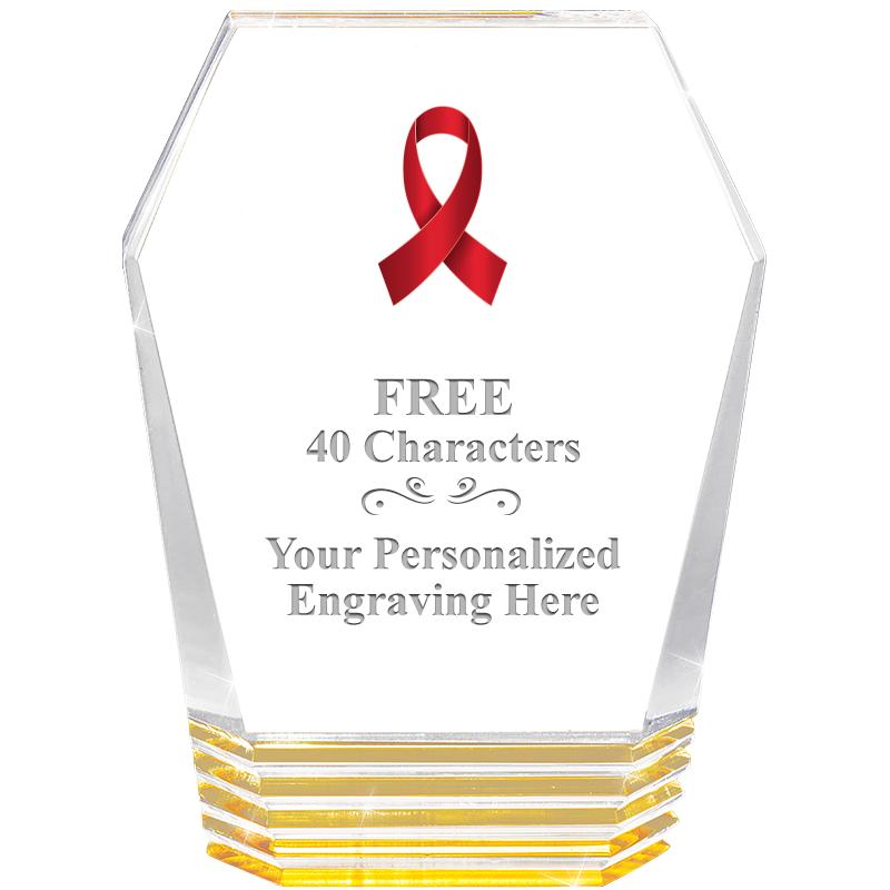 5" MONUMENT GOLD ROCKWELL ACRY