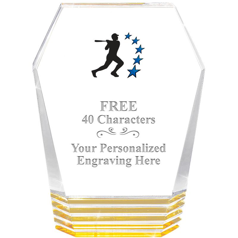 5" MONUMENT GOLD ROCKWELL ACRY