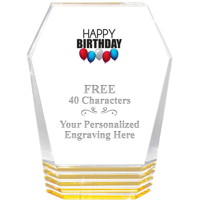 5" MONUMENT GOLD ROCKWELL ACRY