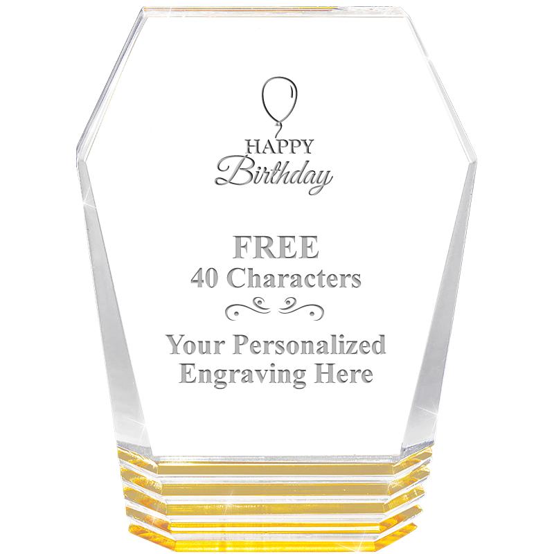 5" MONUMENT GOLD ROCKWELL ACRY