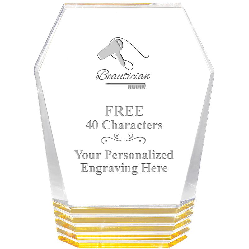 5" MONUMENT GOLD ROCKWELL ACRY