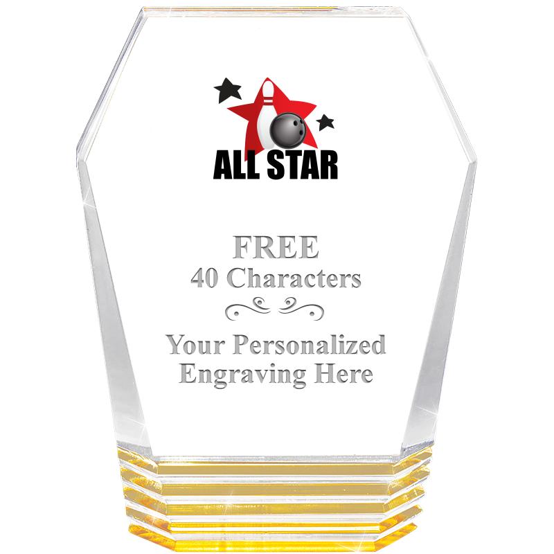 5" MONUMENT GOLD ROCKWELL ACRY