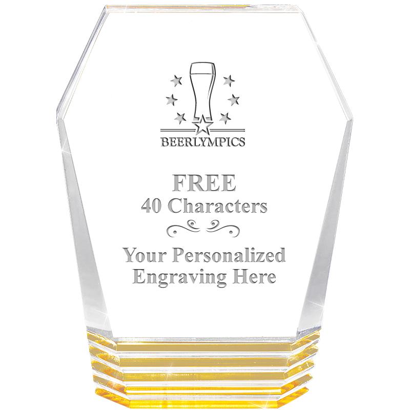 5" MONUMENT GOLD ROCKWELL ACRY