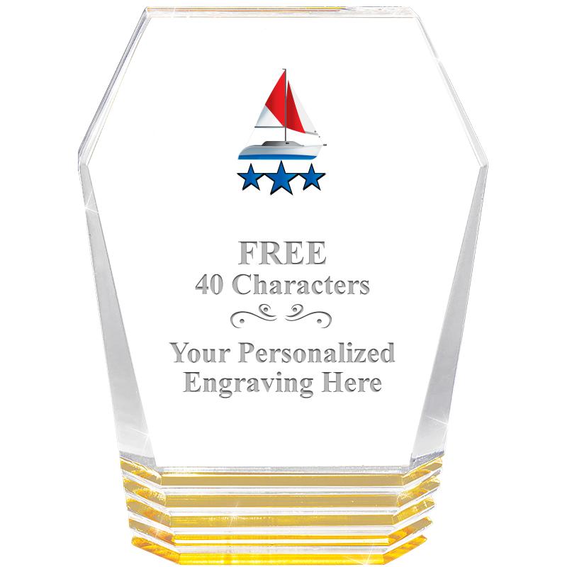 5" MONUMENT GOLD ROCKWELL ACRY