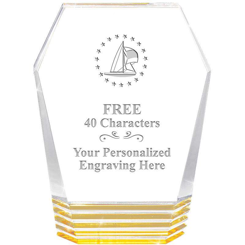 5" MONUMENT GOLD ROCKWELL ACRY