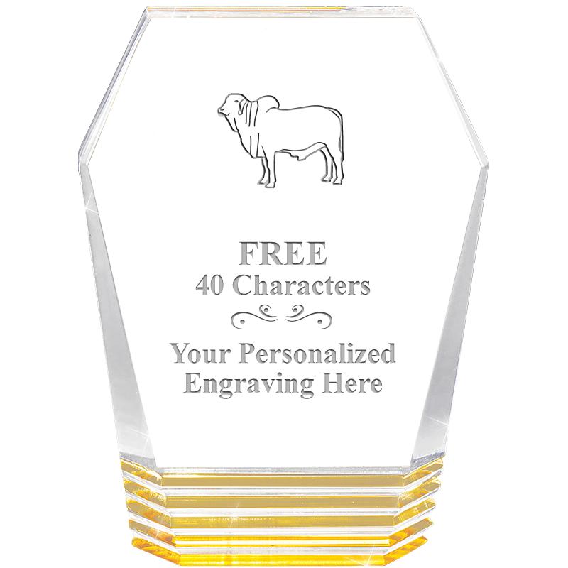 5" MONUMENT GOLD ROCKWELL ACRY