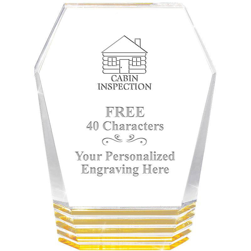 5" MONUMENT GOLD ROCKWELL ACRY