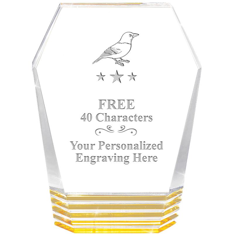 5" MONUMENT GOLD ROCKWELL ACRY