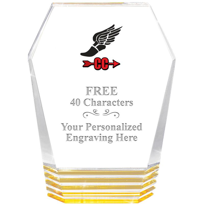 5" MONUMENT GOLD ROCKWELL ACRY